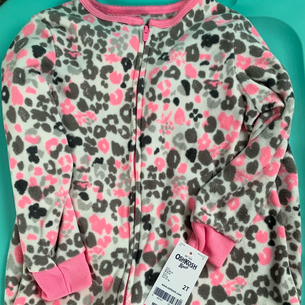 NEW- OSH KOSH Fleece Footie Pajamas